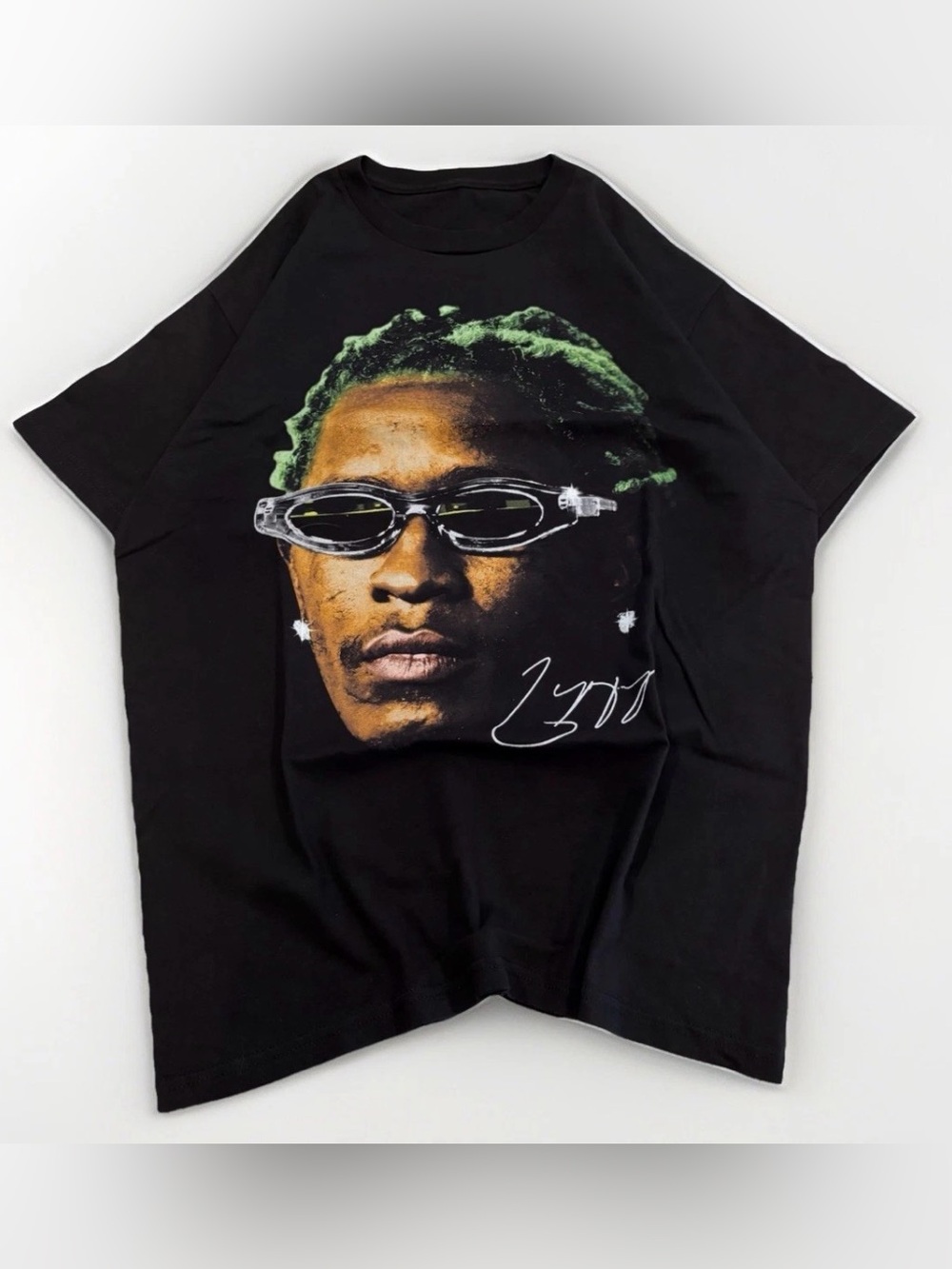 Young Thug T-Shirt Rap Tee Size Large Black Hip Hop Shirt